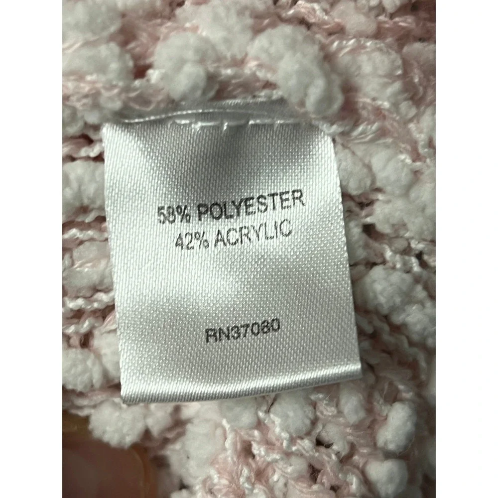 Cato Woman Pink Popcorn Knit Chunky Sweater Size 18W/20W Crew Neck Pullover